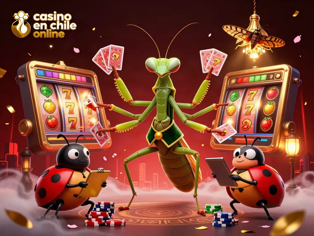 Juega en casino en Chile online y disfruta de giros ganadores y emocionantes tragamonedas en esta escena vibrante.
