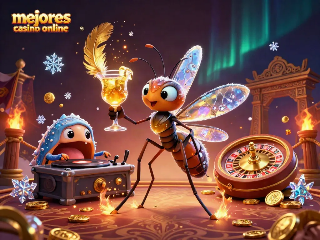 Disfruta de la emoción en los mejores casinos online con personajes únicos y vibrantes en una escena dinámica.