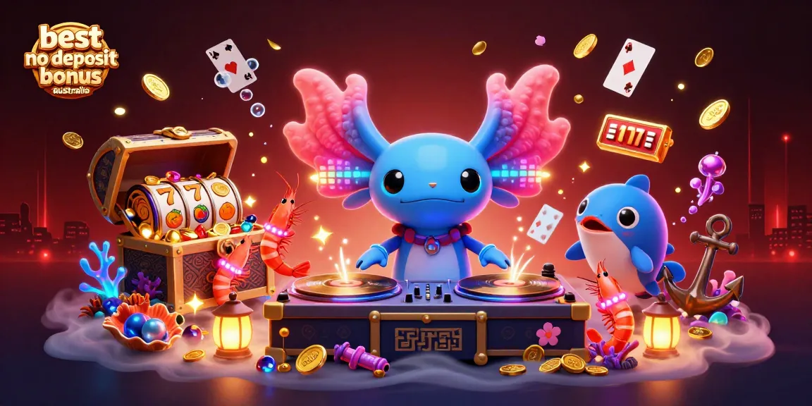 Experience the excitement of the best no deposit bonus in Australia with a vibrant 3D casino scene.
