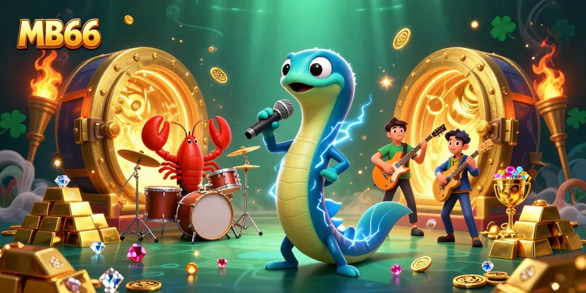 MB66 enhances gaming excitement with performers in an underwater casino, bursting with gold and jewels.