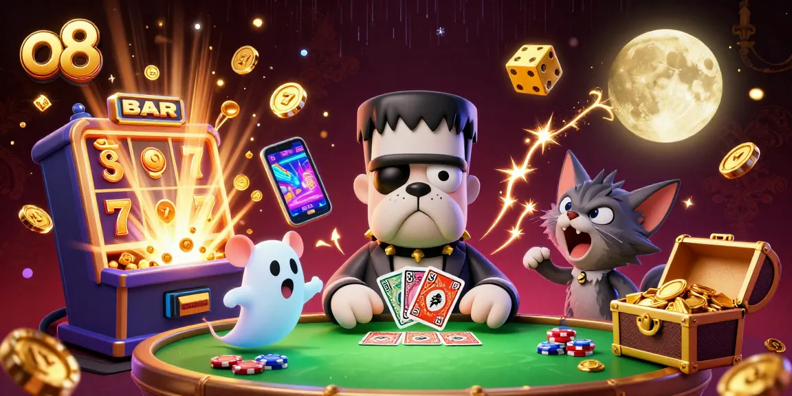 Experience the thrilling world of o8 with a colorful 3D casino scene full of engaging elements.