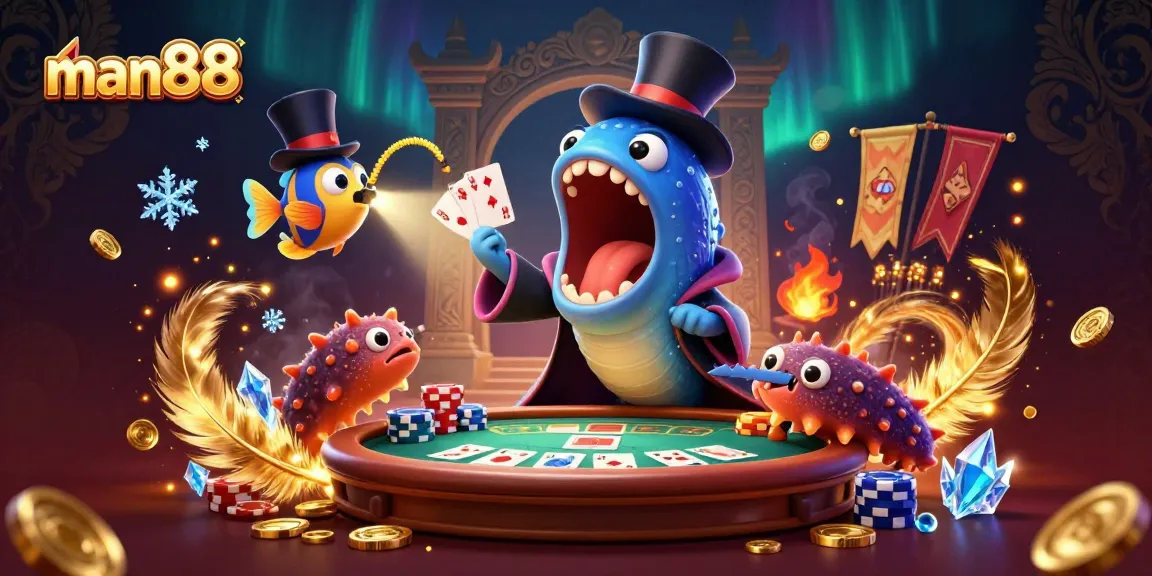 Experience thrilling action at man88 with vibrant casino-themed underwater magic.