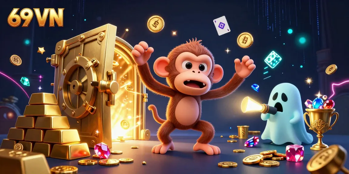 Experience the magic of winning with 69 VN as the mischievous monkey juggles casino treasures.